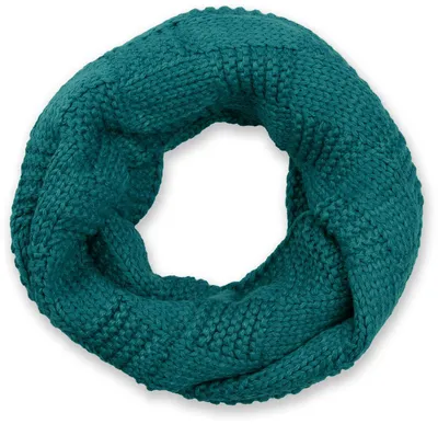Produktbild von styleBREAKER Uni Feinstrick Loop Schal Patentmuster, Petrol