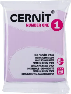 Produktbild von Cernit 6x Number One, Polymer-Modelliermasse, 56g, Helles Lila CE0900056932C