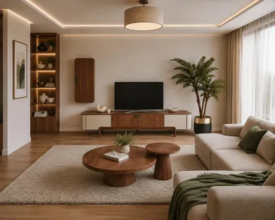 Productafbeelding van Moderne woonkamer set met wandmeubel en 2 salontafels