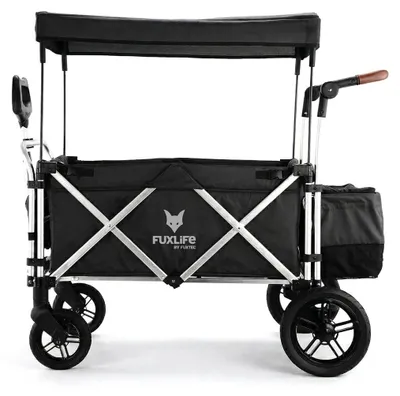 Zdjęcie produktu dla FUXLIFE by FUXTEC wózek FX-CTL900 czarny - skladany wózek dzieciecy premium z daszkiem przeciwslonecznym - 5-punktowe szelki - skladany wózek z torba chlodzaca Schwarz