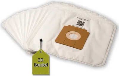 Produktbild von eVendix Staubsaugerbeutel, 20 Stk + 2 Mikro-Filter passend für CLATRONIC BS 1214