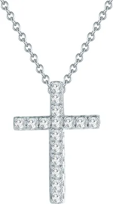 Produktbild von Rafaela Donata Halskette Kreuz Sterling Silber Zirkonia 40,0 cm Basiskette + 5,0 cm Verlängerung 50110204