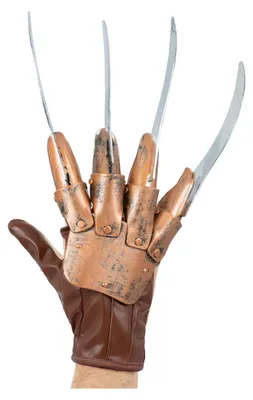 Produktbild von Freddy Krueger Handschuh – Lizenzierter Nightmare on Elm Street Klingenhandschuh – Horror Kostüm Zubehör One Size – Für Slasher Fans & Horrorfilm Liebhaber – Ideal für Halloween, Karneval & Cosplay