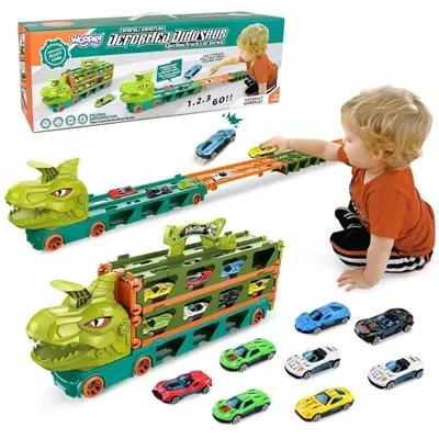 Obrázok produktu pre Woopie Dinosaur Transportér Autodráha 2,1 m Hračka pre Autá