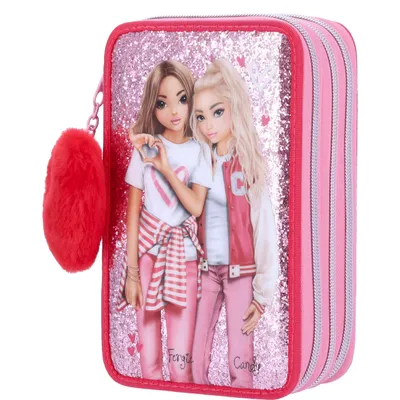 Produktbild von Depesche 3-Fach Federtasche TOPModel ONE LOVE Glitzer