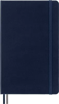 Immagine prodotto di Moleskine - Classic Notebook Expanded, Taccuino a Righe, Copertina Rigida e Chiusura ad Elastico, Formato Large 13 x 21 cm, Colore Blu Zaffiro, 400 Pagine