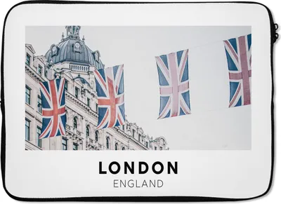 Produktbild von MuchoWow® Laptop Hülle 13 Zoll England - London - Flaggen Laptoptasche - Laptophülle - Sleeve - Rundumschutz