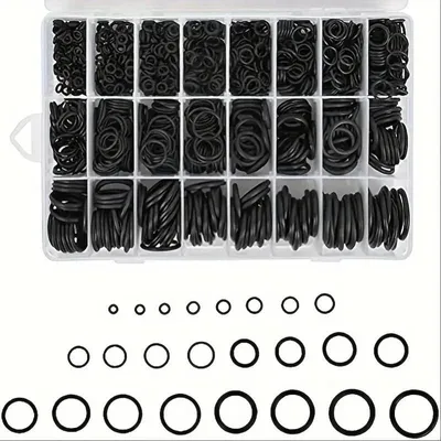 Produktbild von O-Ringe Sortiment, Gummi Dichtringe Set, NBR Dichtungsringe für Werkstatt, Auto