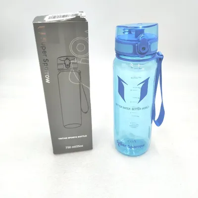 Produktbild von Super Sparrow Trinkflasche Tritan Wasserflasche 750ml BPA frei Ideale Sportflasche Sport Wasser Fahrrad Fitness Uni Outdoor Leicht Nachhaltig