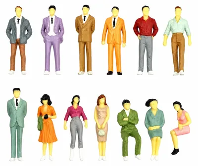 Imagen del producto de Juego de 50 figuras en miniatura, con diferentes poses