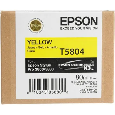 Obrázok produktu pre Žltá atramentová kazeta EPSON T5804
