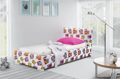 Produktbild von Jugendbett Kinderbett Kids Design Modern Bett Kinderzimmer 90 cm Bettkasten
