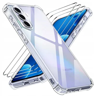 Immagine prodotto di Custodia rinforzata PANCERNE per Samsung A57 5G ANTI-SHOCK CLEAR CASE + 3 vetri protettivi per lo schermo