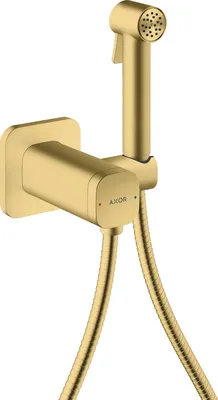 Immagine prodotto di hansgrohe AXOR Bidette Showers Bidette Douchette à main 1jet EcoSmart, softsquare, pour eau mitigée, avec support de douche et flexibles de douche de 1,25m, 29243950, 29243950