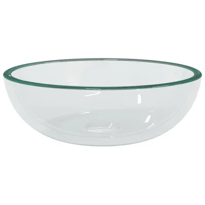 Image de vidaXL Lavabo en verre trempé 35x12 cm Transparent