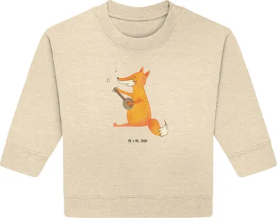 Produktbild von Mr. & Mrs. Panda Organic Baby Pullover Fuchs Gitarre 24. - 36. Monat - Natural Raw - Geschenk, glücklich, Singen, Sänger, Bullover, Musiker, Optimistisch