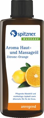 Produktbild von Spitzner Aroma Haut- und Massageöl Zitrone Orange 190 ml anregendes Massage Öl