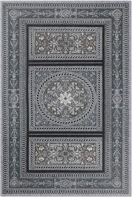 Produktbild von Ornamental und Geometrisch – Vinylteppich – 150x225 cm – Indoor Teppich – Flur – Pflegeleicht – Modern