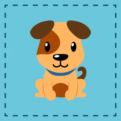 Produktbild von Baby Kinder Handtuch Seiftuch - Hund - 100% Baumwolle - 30x30 cm - süße Tier Motive