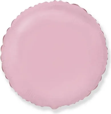 Produktbild von Runder Folienballon, Zartrosa, 46 cm
