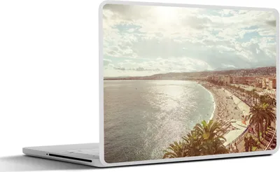 Produktbild von MuchoWow® Laptop Aufkleber Sticker Cover Meeresküste - Nizza - Frankreich 30x21 cm - Sticker für Laptop - Selbstklebend