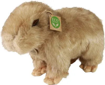 Produktbild von Rappa, Realistisches Capybara-Kuscheltier 30 cm ultraweich aus Recycling, Braun