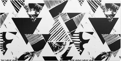 Produktbild von Abstrakte Dreiecke– Schreibtischunterlage – Schreibtisch Tischunterlage – 120x60 cm – Unterlage Groß Schreibtischmatte