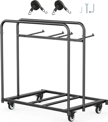 Zdjęcie produktu dla SucceBuy Wózek na krzesła składane na 5 stołów/14 krzeseł, udźwig 180 kg