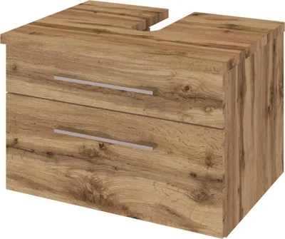 Produktbild von Waschbeckenunterschrank Badschrank Unterschrank Schrank Badmöbel "Davos I" Wotan Eiche