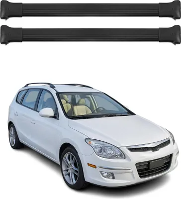 Obrázek produktu pro Příčníky střešního nosiče pro Hyundai i30 2007-2012 Hliník Černá
