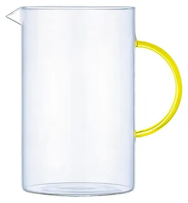 Produktbild von Glaskanne mit gelbem Henkel, 1,5 l