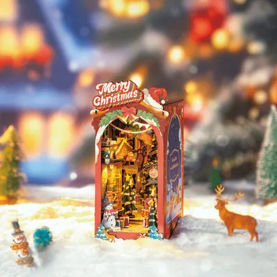 Produktbild von Weihnachtliche Straßenkulisse Book Nook