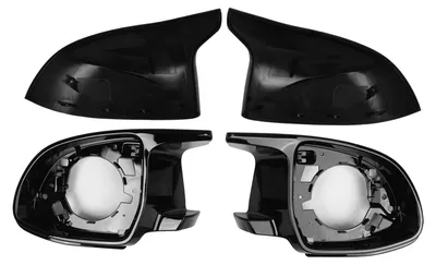 Imagen del producto de Kit de 4 piezas de repuesto para la cubierta del espejo retrovisor para BMW X3 G01, X4 G02, X5 G05, X6 G06, X7 G07, X3M F97, X4M F98, X5M F95, X6M F96, modelos de 2018 a 2023. Números de referencia: 51168097351, 51168071003, 51168097352, 51168071004