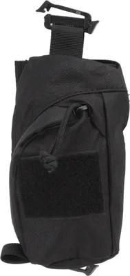 Produktbild von Rucksack-Schultergurttasche mit Clipverschluss, Befestigungstasche für Wanderer, Schwarz