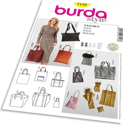 Obrázek produktu pro Střih Burda 7158 - Kabelka, taška, shopper