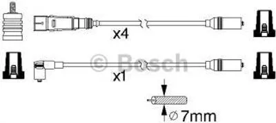 Produktbild von Bosch Zündleitungssatz  0 986 356 317