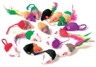Produktbild von Zolux Kattenspeelgoed Bontmuisjes Assorti - Kattenspeelgoed