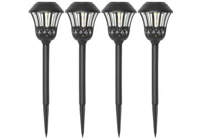 Immagine prodotto di Luce solare a LED "Lace", set di 4, nero