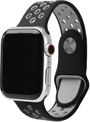 Immagine prodotto di Cinturino Beline Apple Watch Sport Silicone 38/40/41Mm Nero/Grigio Nero/Grigio