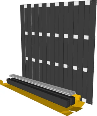 Produktbild von Milano Line WPC Sichtschutzzaun 3er Set best. aus 2x Zaunfeld 180 x 180cm + 1x Zaunfeld 90 x 180/90cm anthr. & 4x Alu-Pfosten elox. zum Aufschrauben