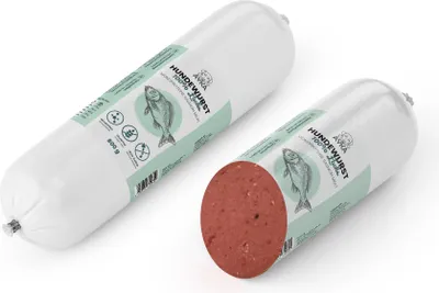 Produktbild von Ayka Hundewurst Lachs 1 Stück 80g