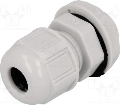 Zdjęcie produktu dla 1 x Złączka kablowe UL94V-2 93600-0396 7000.7830.7, stopień ochrony IP68, jasnoszary, gwint PG9