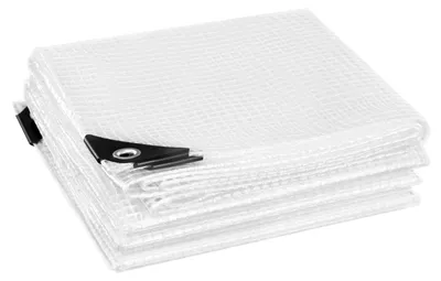 Productafbeelding van Transparante folie - Beschermfolie - Waterdicht - Scheurbestendig - UV-bestendig - PE - 4 x 5 meter - Transparant