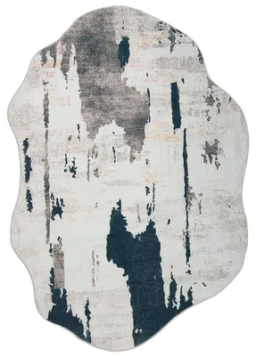 Produktbild von Mazovia Teppich Modern, Abstrakt - Arona Senia - weiß, braun und schwarz, 160x220 cm, für Wohnzimmer