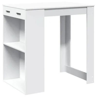 Obrázek produktu pro vidaXL Barový stůl bílý 102x70x103,5 cm materiál na bázi dřeva