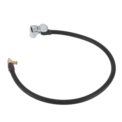 Imagen del producto de Manguera para inflador de neumáticos, manguera para inflador de neumáticos, tubo para inflar neumáticos, adaptador de manguera para bomba de inflado de neumáticos, inflador de neumáticos con cierre y manguera de goma, extensión para adaptador de inflador