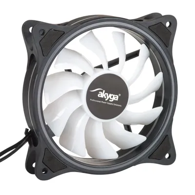 Zdjęcie produktu dla AKYGA Wentylator systemowy AW-12D-RGB 120mm 15 LED RGB small 6 pin