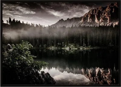 Image de Image Poster dans un cadre 53x73 cm Montagnes P1009