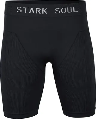 Produktbild von Kurze Unterziehtights Seamless - WARM UP -, Herren Sport Shorts – Schwarz – Gr.: S/M