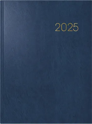 Zdjęcie produktu dla Kalendarz książkowy 797 16,8x24cm 1 tydzień/2 strony Miradur okładka niebieska 2025